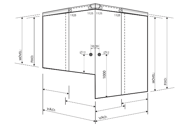 Box Padrão Banheira 1